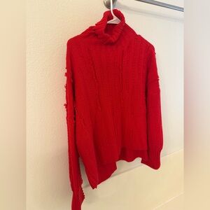 Gilli Vibrant Red Turtleneck Sweater